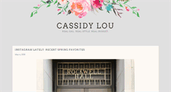 Desktop Screenshot of cassidylou.com