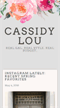 Mobile Screenshot of cassidylou.com